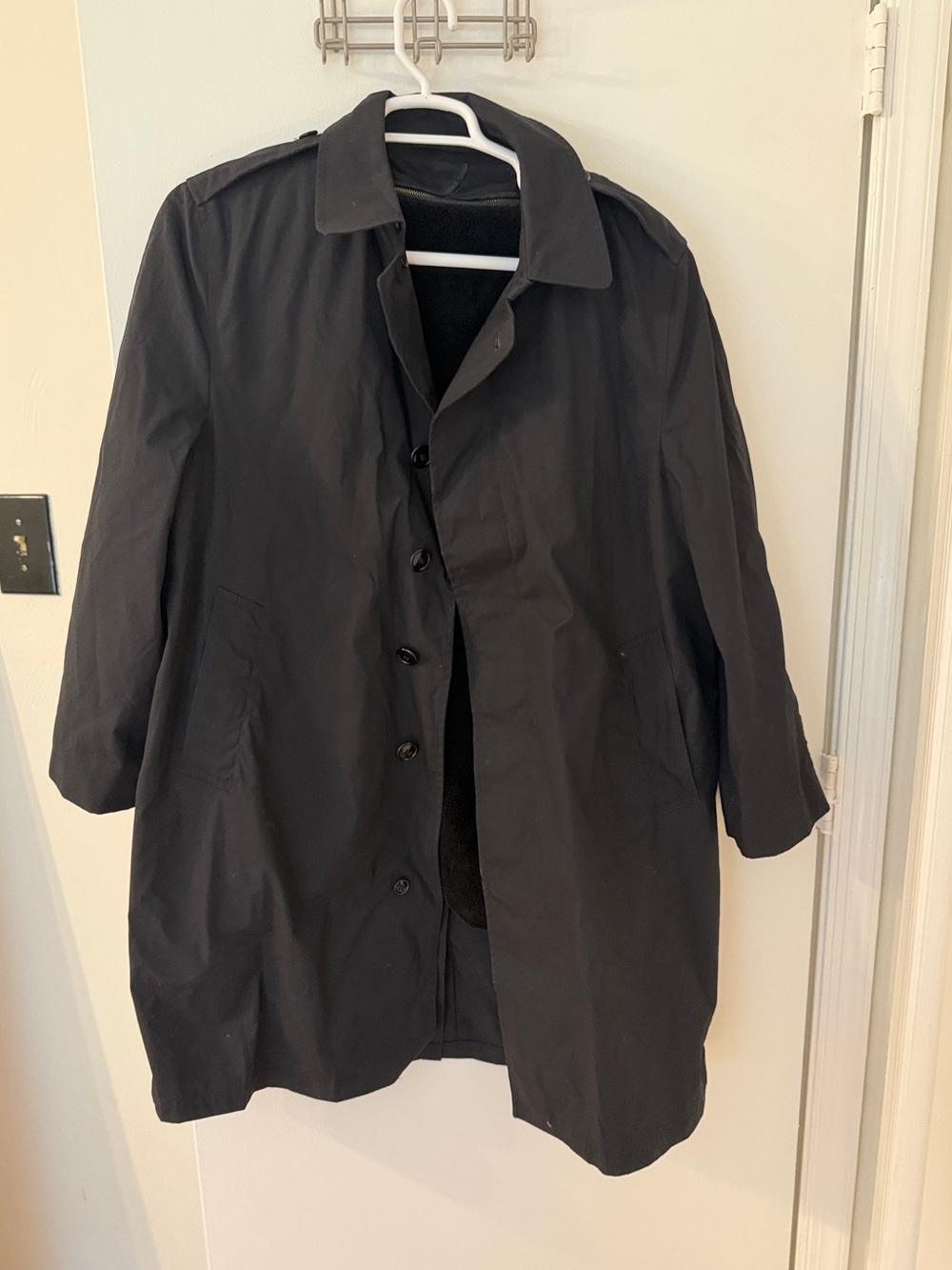 Men’s DSCTP military grade quarterdeck black all weather winter trench coat